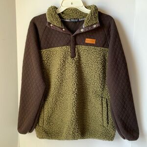 Simply Southern  Women's Large Pullover Quilted Sherpa   Sweatshirt